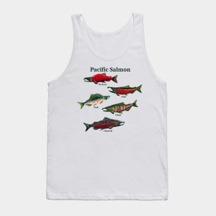 Pacific Salmon with Labels Tank Top